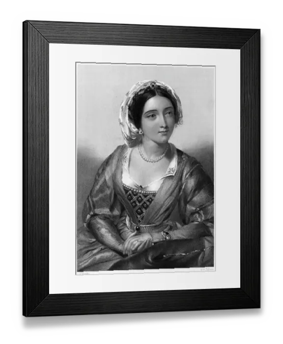Framed Print : Queen Eleanor of Castile / Engraving Framed Print : Queen Eleanor of Castile / Engraving