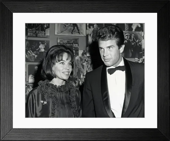 Framed Print : Warren Beatty / Tuxedo & Leslie Caron Framed Print : Warren Beatty / Tuxedo & Leslie Caron