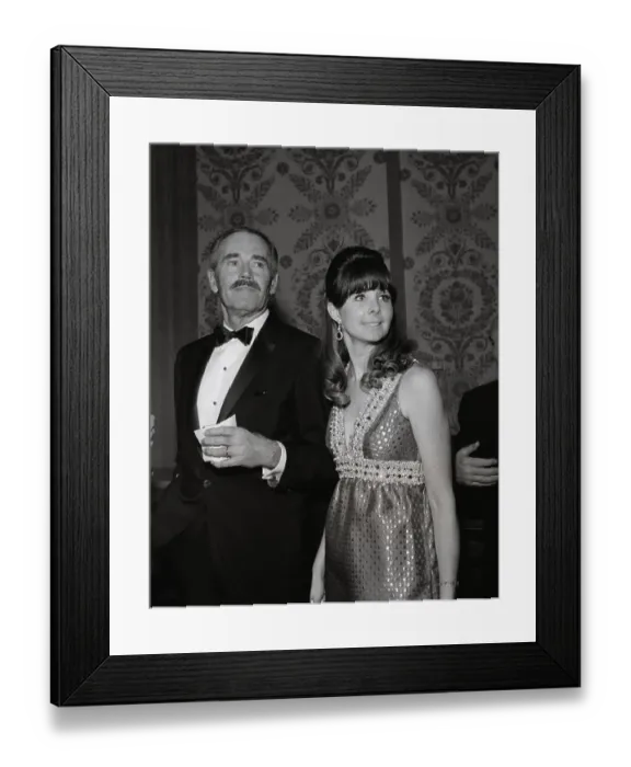 Framed Print : Henry and Shirlee Fonda at Formal Party Framed Print : Henry and Shirlee Fonda at Formal Party