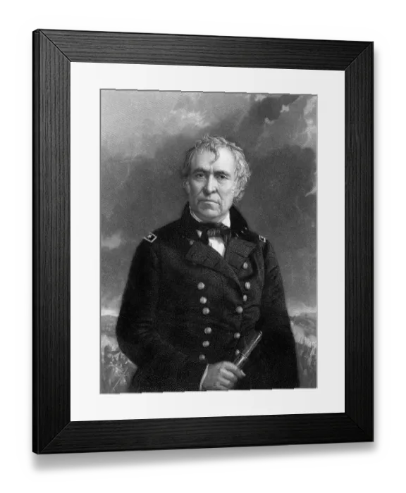 Framed Print : Portrait of President Zachary Taylor Framed Print : Portrait of President Zachary Taylor