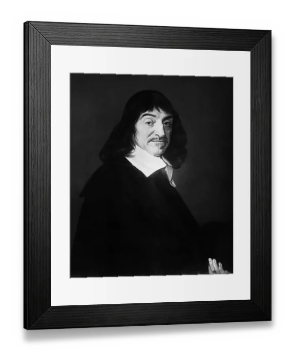 Framed Print : Painted Portrait of Rene Descartes Framed Print : Painted Portrait of Rene Descartes