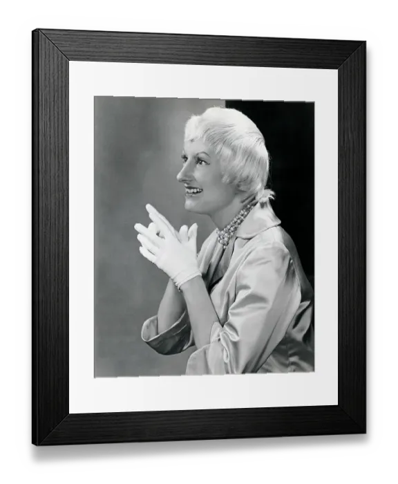 Framed Print : Phyllis Diller Profile Gloved Hands Framed Print : Phyllis Diller Profile Gloved Hands
