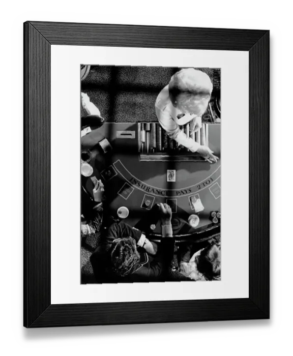 Framed Print : Blackjack Game Framed Print : Blackjack Game