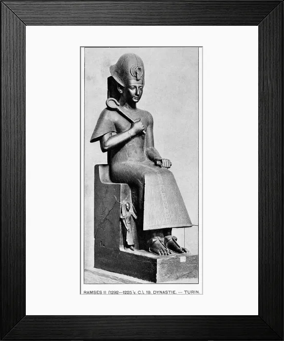 Framed Print : Sculpture of Ramses II Seated on Throne Framed Print : Sculpture of Ramses II Seated on Throne
