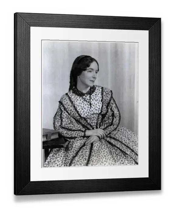Framed Print : Helen Hayes In 19Th Century Dress Seated
