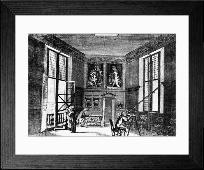Framed Print : Engraving of the Royal Observatory at Greenwich Framed Print : Engraving of the Royal Observatory at Greenwich