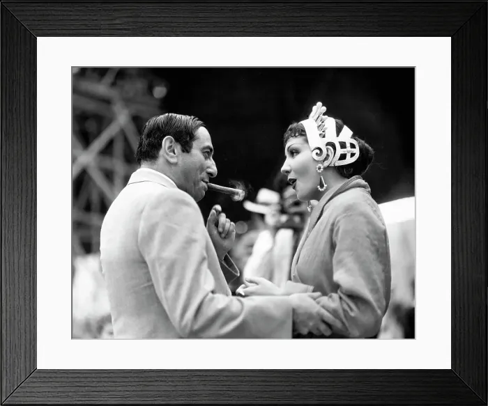 Framed Print : Ernst Lubitsch W / Claudette Colbert Framed Print : Ernst Lubitsch W / Claudette Colbert