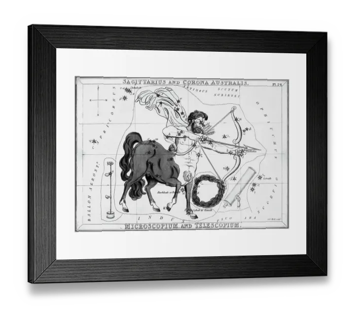 Framed Print : Sagittarius & Other Constellations Framed Print : Sagittarius & Other Constellations