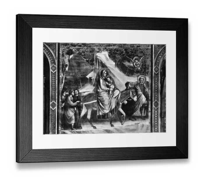 Framed Print : The Flight Into Egypt by Giotto di Bondone Framed Print : The Flight Into Egypt by Giotto di Bondone