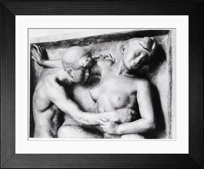 Framed Print : Relief of Young Lovers by Aristide Maillol Framed Print : Relief of Young Lovers by Aristide Maillol