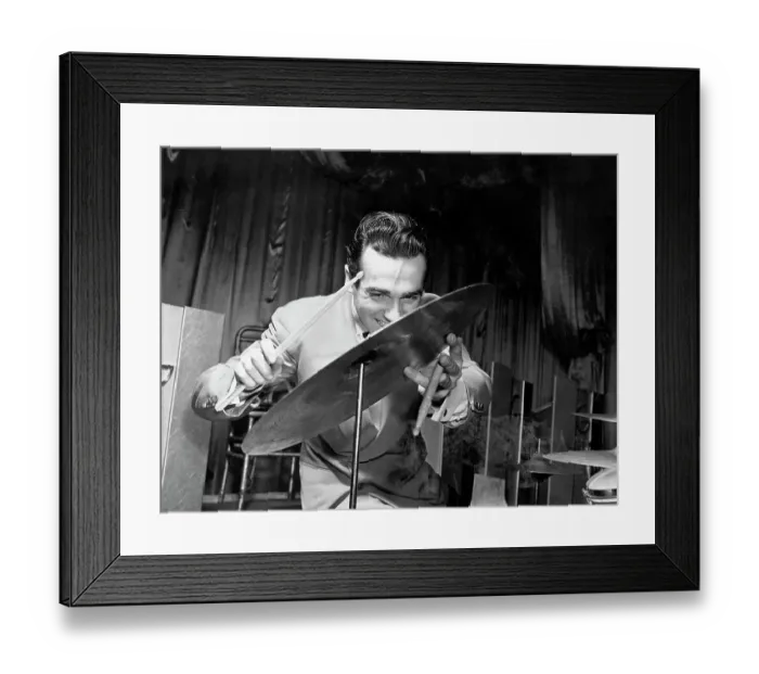 Framed Print : Gene Kruppa Playing Drums Framed Print : Gene Kruppa Playing Drums