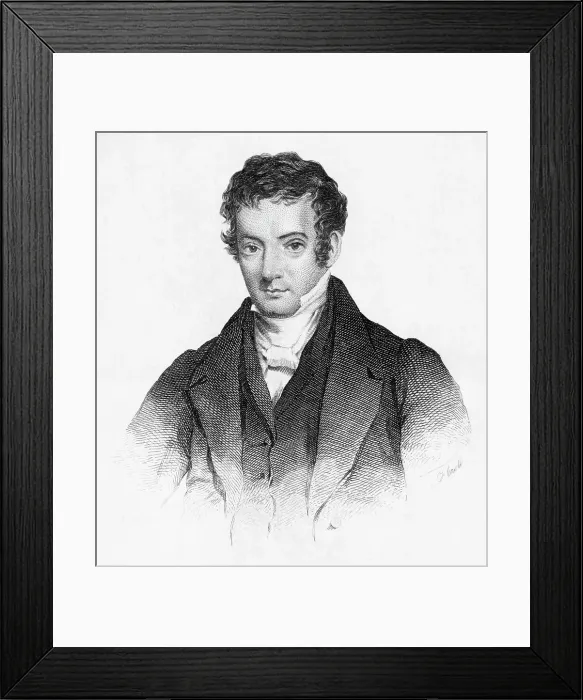 Framed Print : Portrait Of Washington Irving Framed Print : Portrait Of Washington Irving