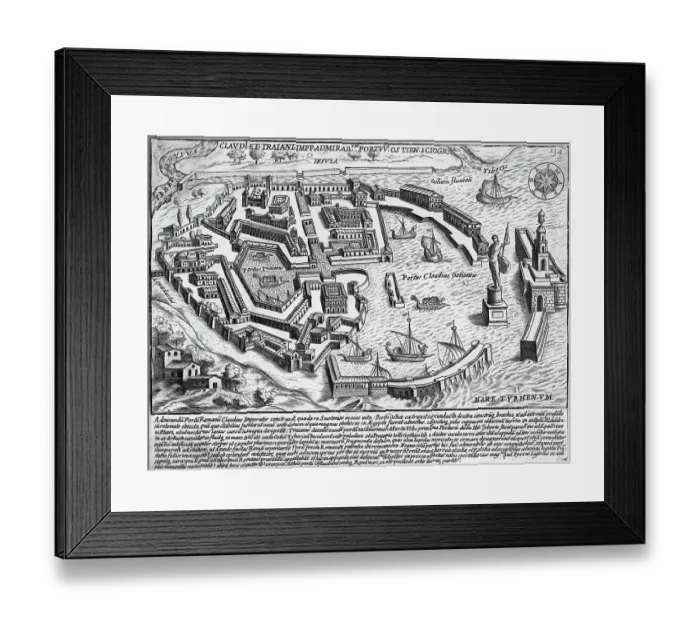 Framed Print : Shipping Port In Ancient Rome Framed Print : Shipping Port In Ancient Rome