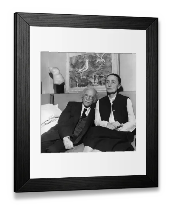Framed Print : Alfred Stieglitz and Georgia O'Keeffe