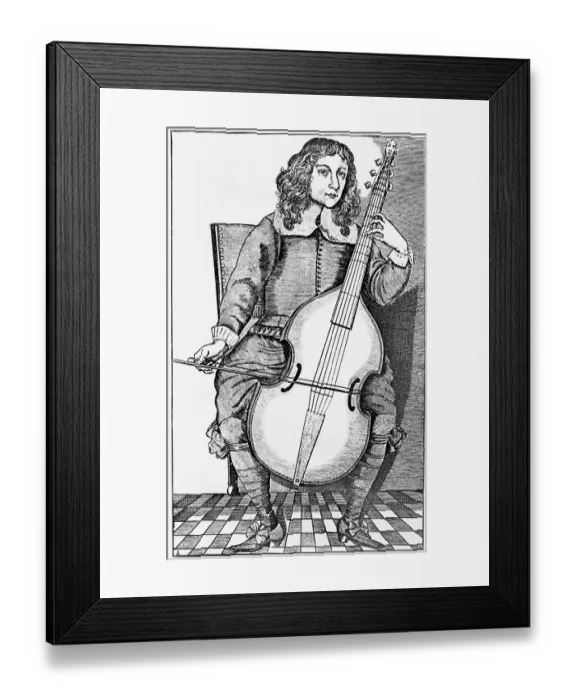 Framed Print : Man Holding And Playing Viola Framed Print : Man Holding And Playing Viola