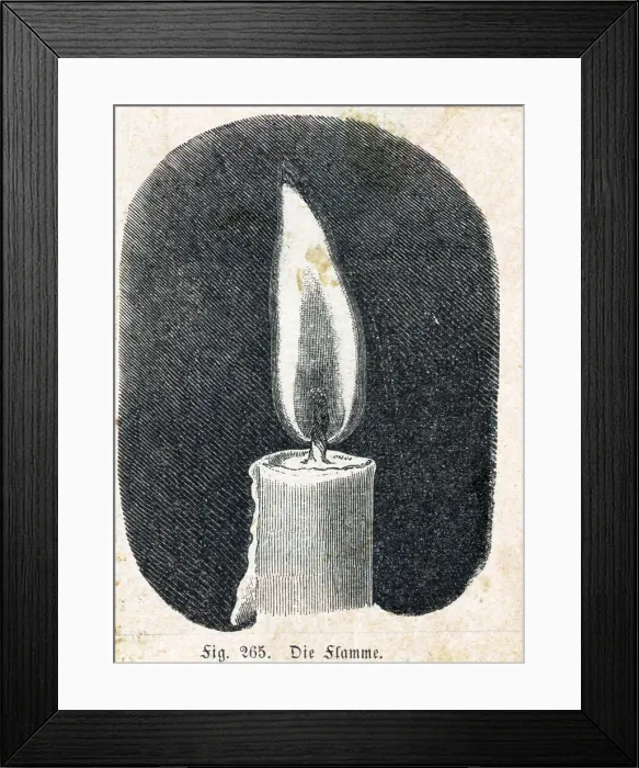 Framed Print : Candle Lit In Engraving Framed Print : Candle Lit In Engraving
