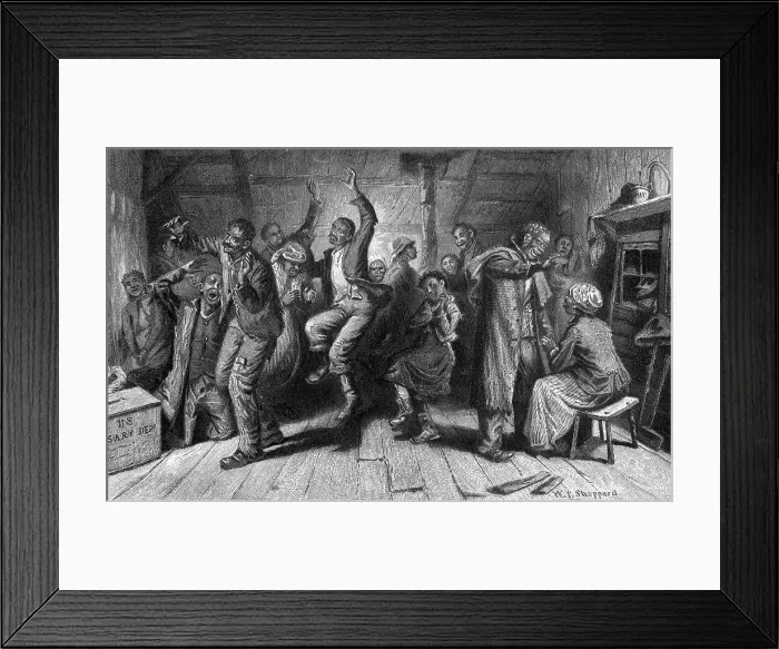 Framed Print : African American Prayer Meeting Framed Print : African American Prayer Meeting