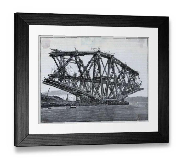 Framed Print : Progress / Construction Of Fourth Bridge Framed Print : Progress / Construction Of Fourth Bridge