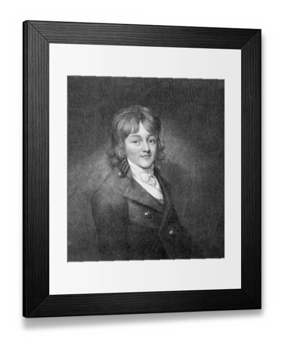 Framed Print : Portrait Of Francis Scott Key Framed Print : Portrait Of Francis Scott Key