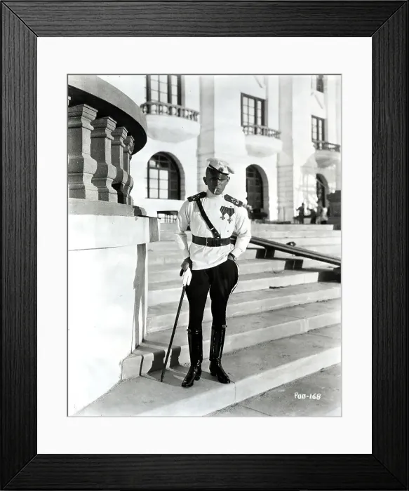 Framed Print : Eric von Stroheim As Prussian Officer Framed Print : Eric von Stroheim As Prussian Officer