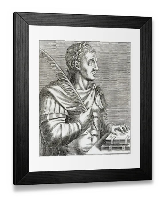 Framed Print : Engraved Profile Portratit of Justinian I, Roman Emperor Framed Print : Engraved Profile Portratit of Justinian I, Roman Emperor
