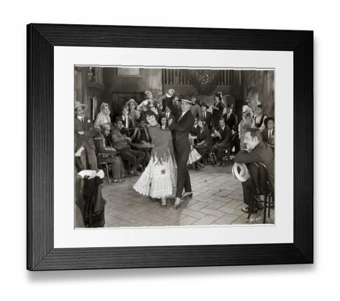 Framed Print : Rudolph Valentino Dances With Senorita Framed Print : Rudolph Valentino Dances With Senorita