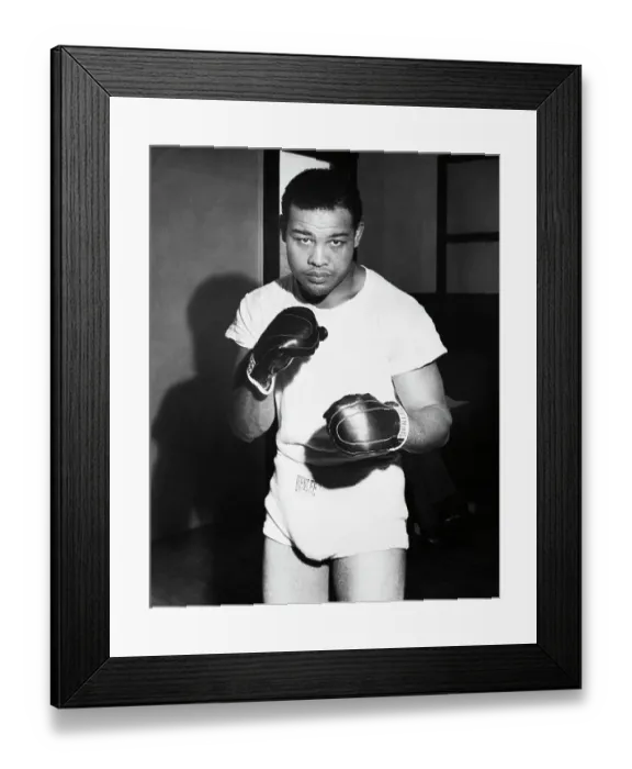 Framed Print : Joe Louis In Sparring Pose