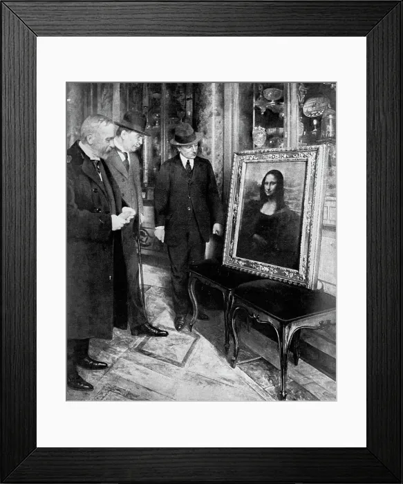 Framed Print : Examining the Mona Lisa Framed Print : Examining the Mona Lisa