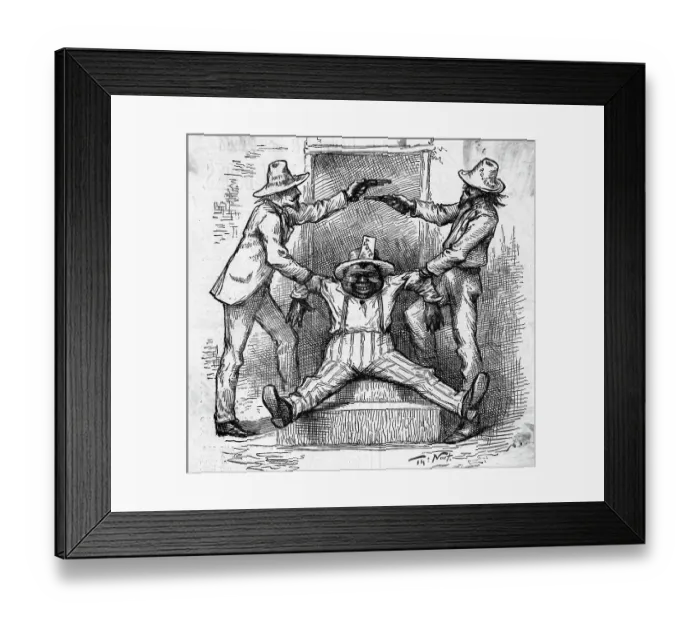 Framed Print : Bourbons And Anti-Bourbons Fight Over Black Vote Framed Print : Bourbons And Anti-Bourbons Fight Over Black Vote