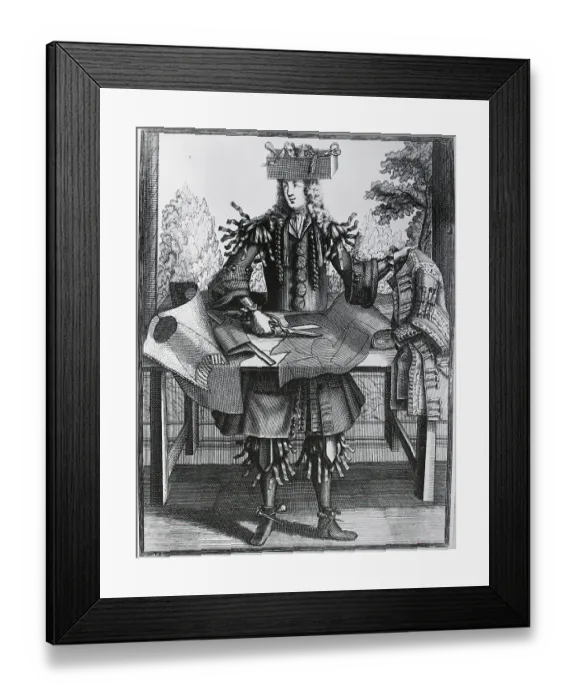 Framed Print : Allegorical Representation Of Tailor Framed Print : Allegorical Representation Of Tailor