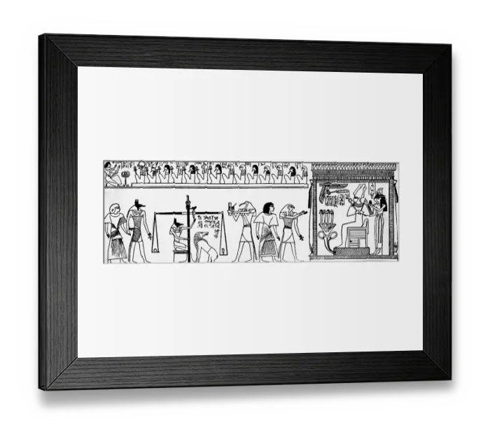 Framed Print : Egyptian Book Of The Dead;Papyrus Scroll Framed Print : Egyptian Book Of The Dead;Papyrus Scroll
