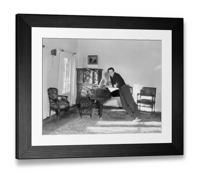 Framed Print : Henry Fonda In His Home Livingroom Framed Print : Henry Fonda In His Home Livingroom