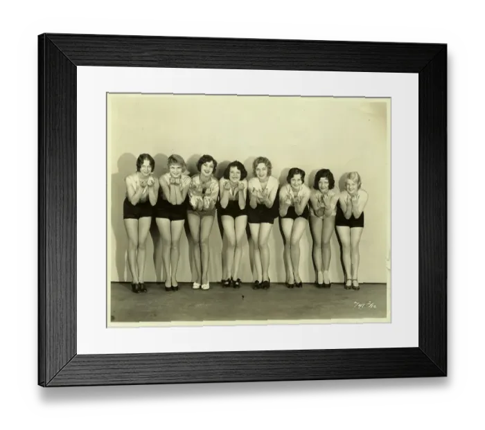 Framed Print : Chorus Girls Chosen For Movie Framed Print : Chorus Girls Chosen For Movie