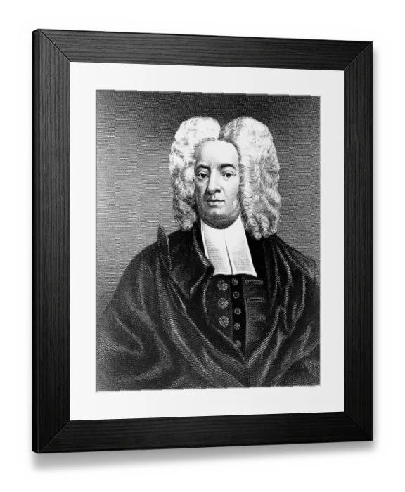 Framed Print : Portrait of Cotton Mather Framed Print : Portrait of Cotton Mather