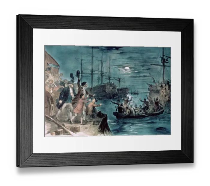 Framed Print : Boston Tea Party by John Andrew Framed Print : Boston Tea Party by John Andrew