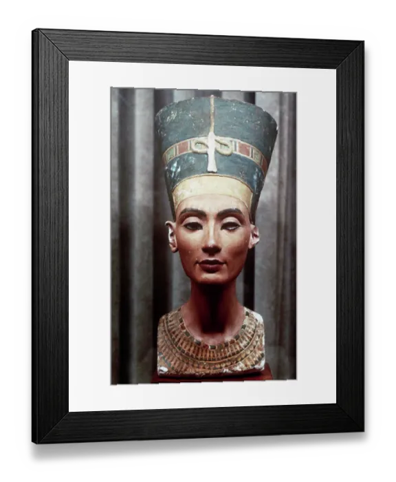 Framed Print : Limestone Bust of Queen Nefertiti Framed Print : Limestone Bust of Queen Nefertiti