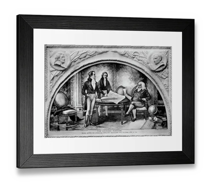 Framed Print : Making the Louisiana Purchase Framed Print : Making the Louisiana Purchase