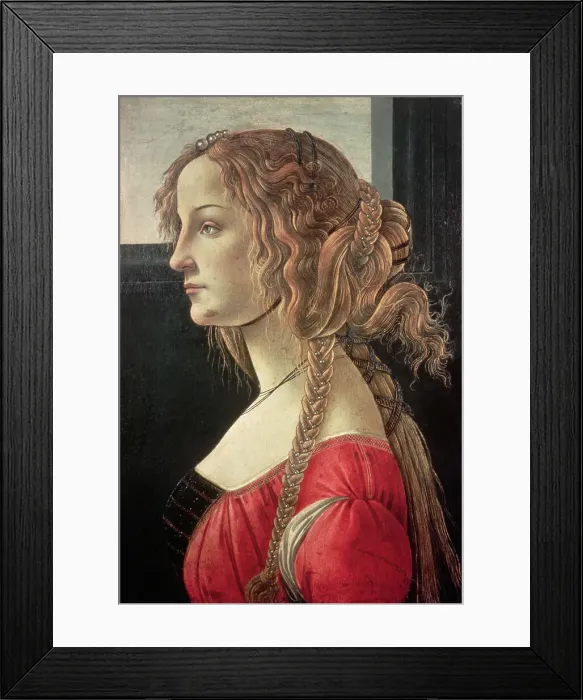 Framed Print : Portrait of Simonetta Vespucci by Sandro Botticelli