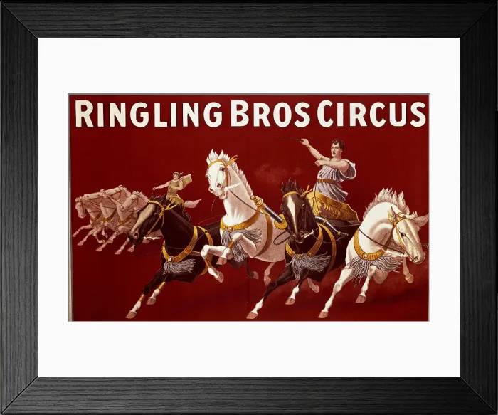 Framed Print : Ringling Bros Circus Poster Framed Print : Ringling Bros Circus Poster