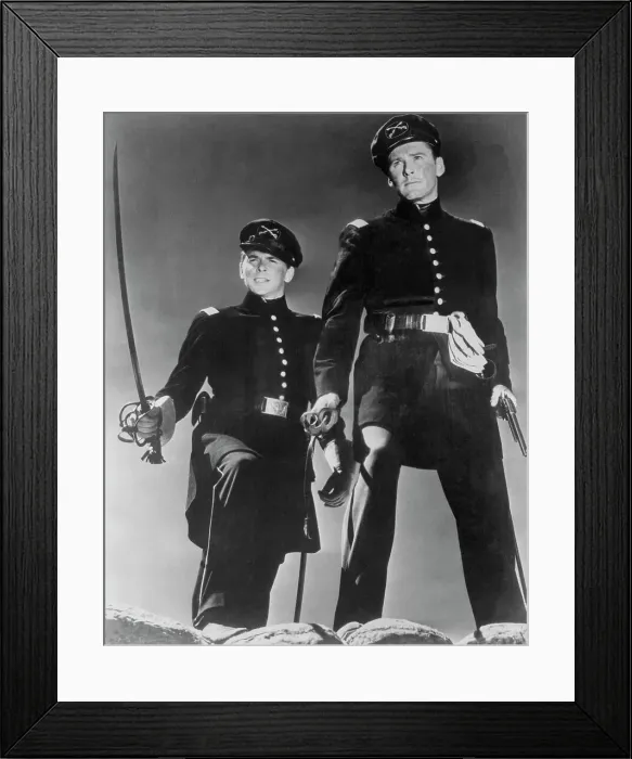 Framed Print : Young Ronald Reagan and Errol Flynn Framed Print : Young Ronald Reagan and Errol Flynn