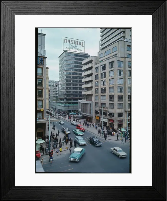 Framed Print : Busy Street Scene Framed Print : Busy Street Scene