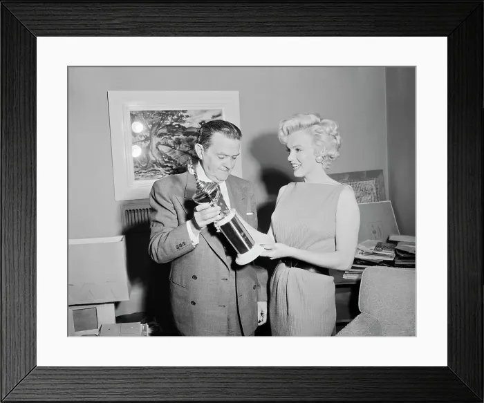 Framed Print : William R. RD of Hollywood Reporters Presents Trophy Framed Print : William R. RD of Hollywood Reporters Presents Trophy