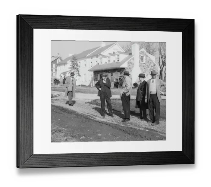 Framed Print : Ike the Gentleman Farmer