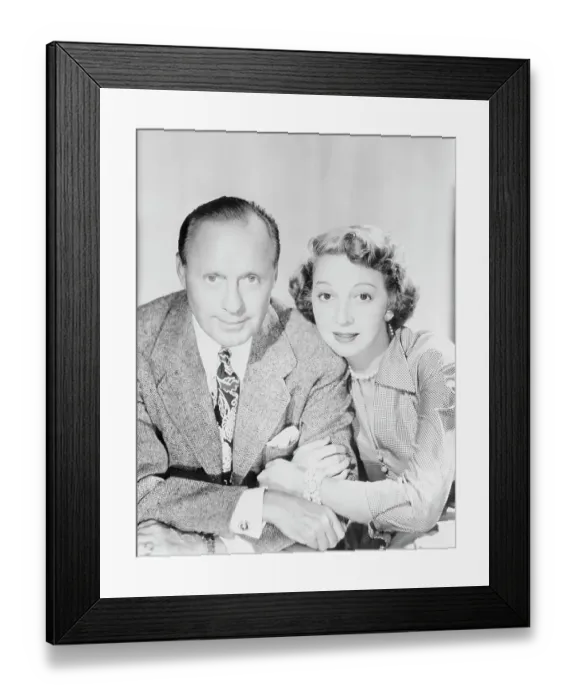 Framed Print : Jack and Mary Benny Framed Print : Jack and Mary Benny
