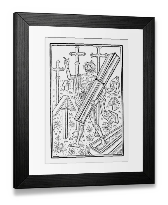 Framed Print : Allegorical Representaion Of Death Framed Print : Allegorical Representaion Of Death