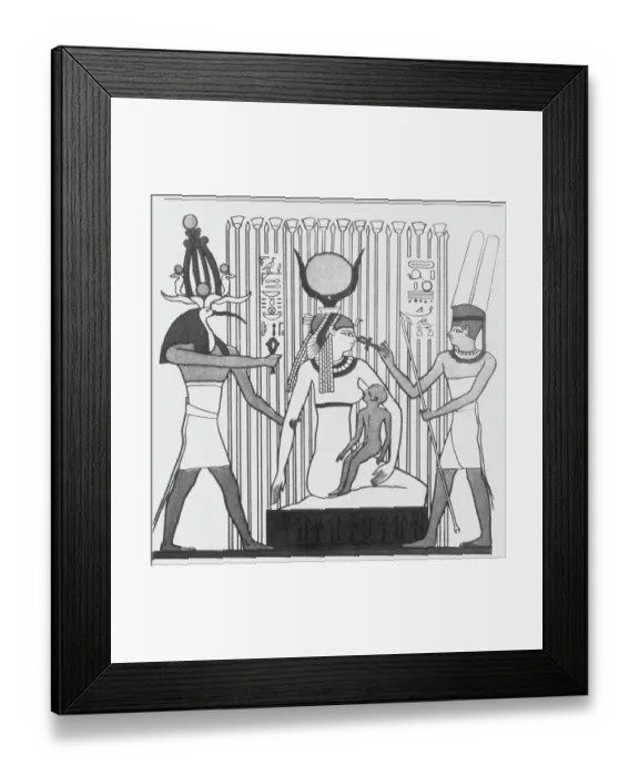 Framed Print : Isis Feeding Horus Framed Print : Isis Feeding Horus
