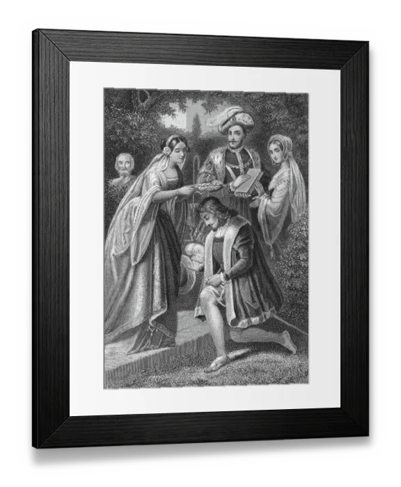 Framed Print : Torquato Tasso Being Honored Framed Print : Torquato Tasso Being Honored