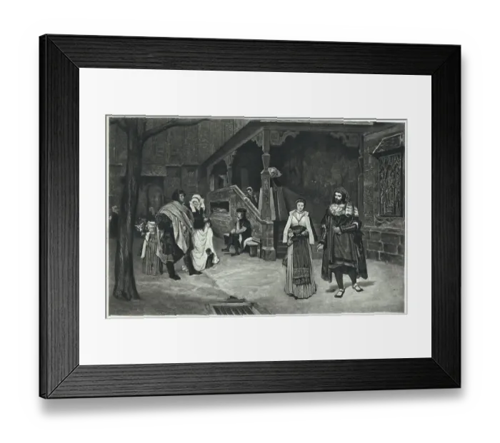 Framed Print : A Scene From Goethe'S Poem Faust Framed Print : A Scene From Goethe'S Poem Faust