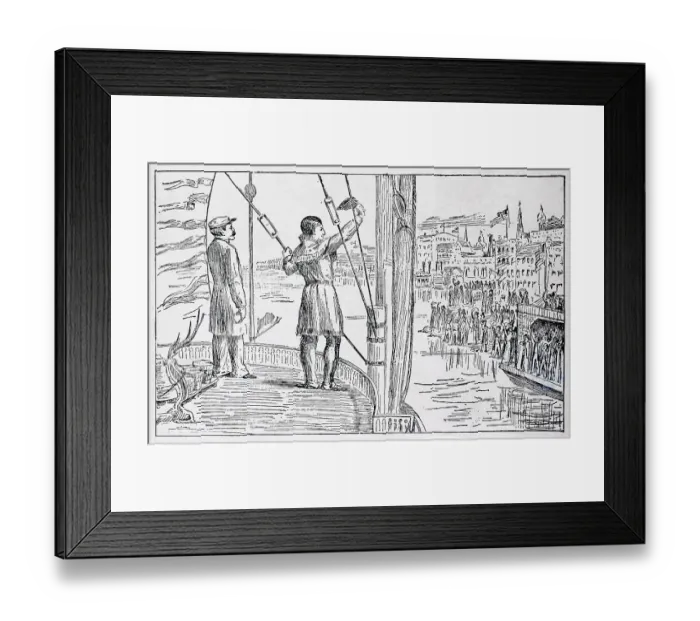 Framed Print : Davy Crockett at Reception Outdoors Framed Print : Davy Crockett at Reception Outdoors