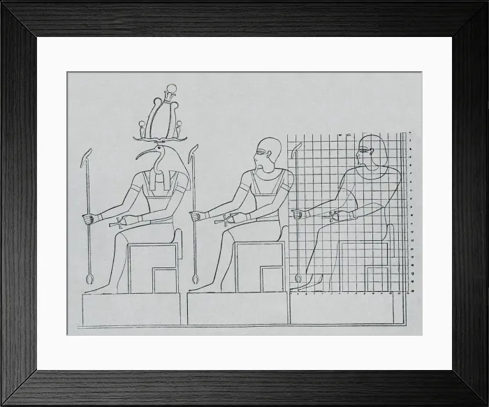Framed Print : Imhotep, Thoth, and Hapu Framed Print : Imhotep, Thoth, and Hapu